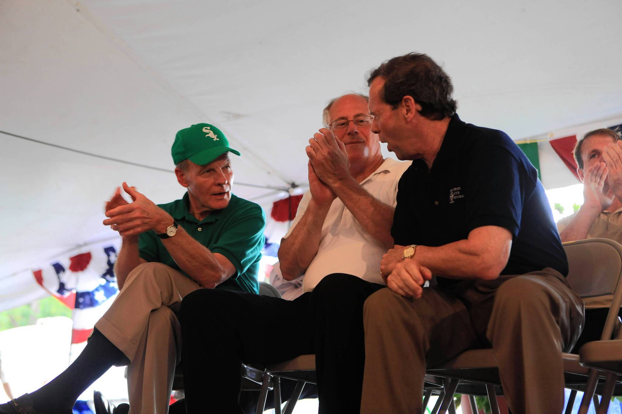 House Speaker Michael Madigan, from left, Gov. Pat Quinn and...