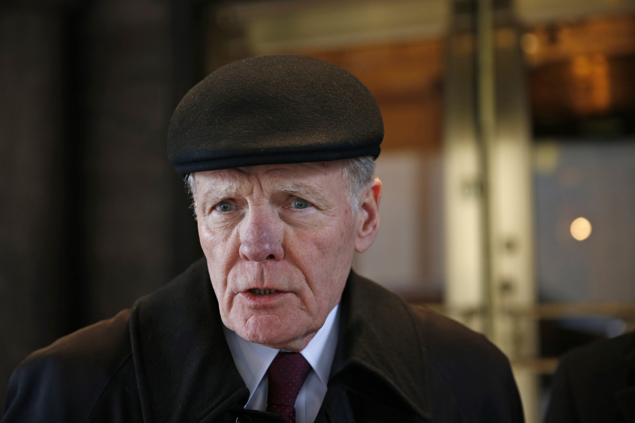 Illinois House Speaker Michael Madigan after a meeting with Gov.-elect Bruce...