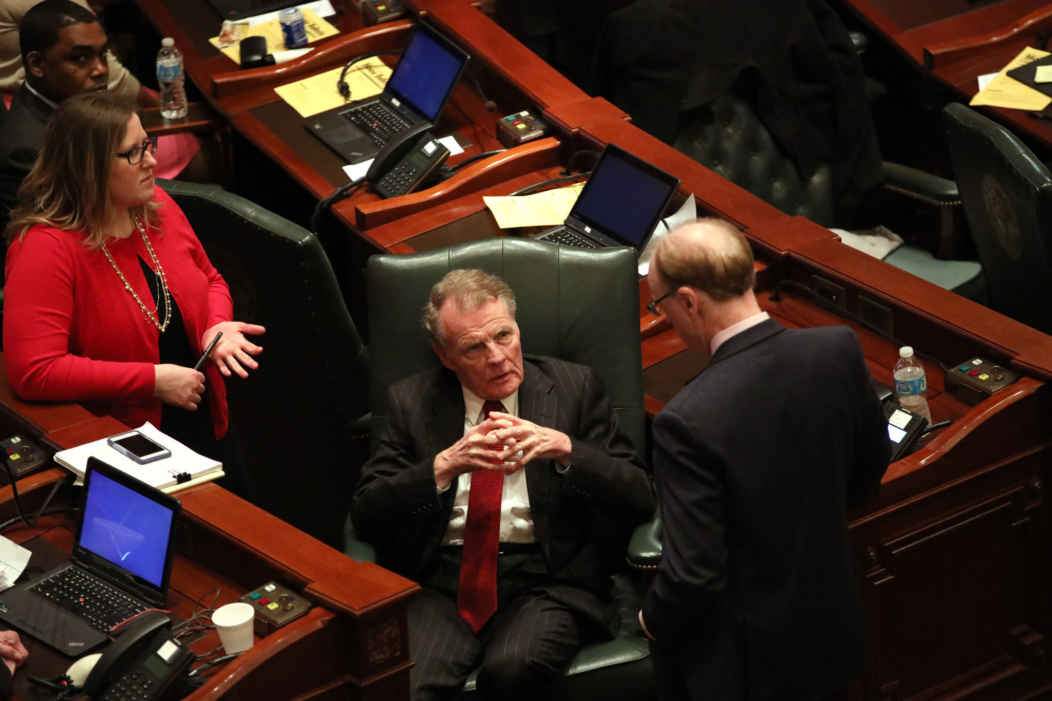 Michael Madigan, then speaker of the Illinois House of Representatives,...