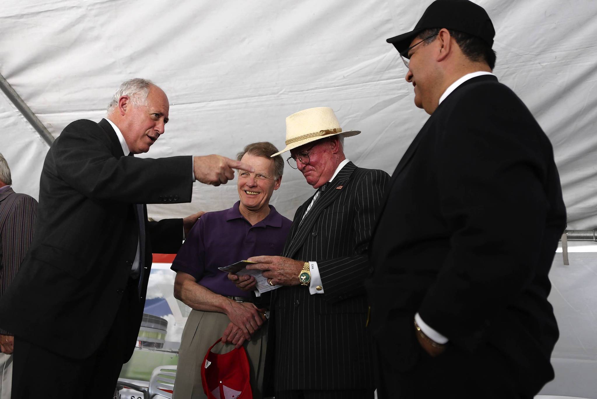 Gov. Pat Quinn, from left, House Speaker Michael Madigan, Ald....